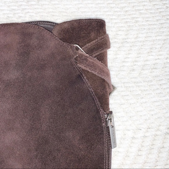Calvin Klien Row Suede High Boot Dark Brown 9M - Picture 6 of 16